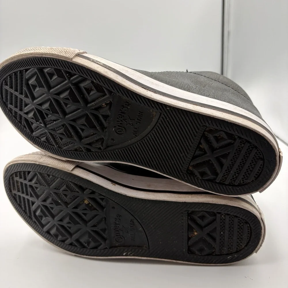 Converse Boys‎ Sneakers All Star Black High-Top Leather Size 2.5